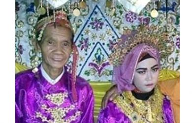 pernikahan kakek 75 tahun dan gadis 18 tahun di sinjai